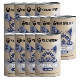 paka-zwierzaka-wieprzowina-z-borowka-karma-mokra-dla-psa-zestaw-12x400g