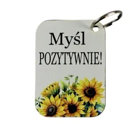 breloczek-prostokat-z-sentencja-mysl-pozytywnie-prezent-upominek