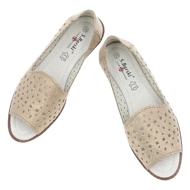 baleriny-s-barski-lr51-922-gold-zapiecie-wsuwane