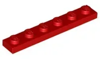 lego-3666-czerwony-366621-plytka-1x6-1-szt-nowy