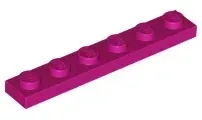 lego-3666-fuksja-6003206-plytka-1x6-1-szt-nowy
