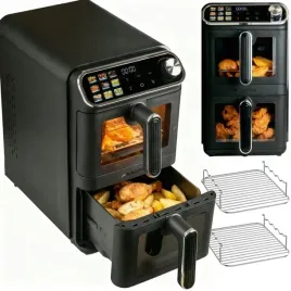 frytkownica-beztluszczowa-dwukomorowa-pionowa-2460w-11l-air-fryer-2-ruszty
