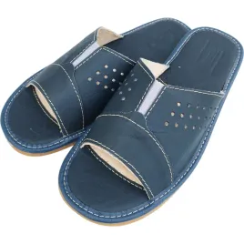 kapcie-meskie-skorzane-szerokie-z-gumka-niebieskie-42