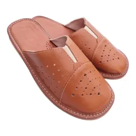 kapcie-meskie-skorzane-szerokie-z-gumka-karmerowe-46