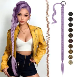 przedluzki-feshfen-liliowe-rumi-braid-fioletowe-85cm-sztuczne-wlosy