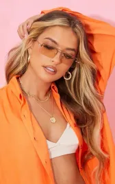 zlote-okulary-przeciwsloneczne-prettylittlething-uniwersalny