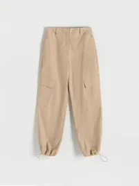 bezowe-spodnie-cargo-bawelniane-reserved-xl