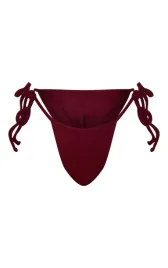czerwony-dol-od-bikini-wiazany-po-bokach-prettylittlething-l