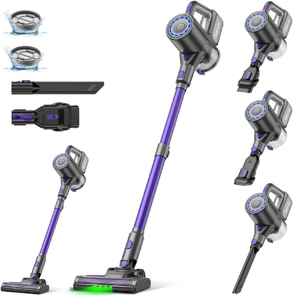 Odkurzacz bezprzewodowy LED ECO 6w1 Suirviz U8 450W 40000 PA