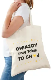 bawelniana-torba-na-zakupy-ecru-nadruk-wzory-gwiazdy-przy-tobie-to
