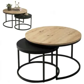 zestaw-stolikow-kawowych-okraglych-2w1-80-60-dab-artisan-czarny-mat