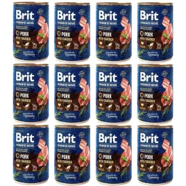 brit-premium-zestaw-12x400g-porkandtrachea-karma-mokra-dla-doroslych-psow
