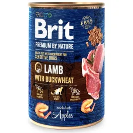 brit-premium-by-nature-400g-lambandbuckwheat-karma-mokra-dla-doroslych-psow