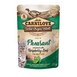 carnilove-cat-pouch-pheasantandraspberryleaves-85g-karma-mokra-dla-kotow