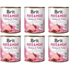 brit-pate-and-meat-puppy-pakiet-6x800g-karma-mokra-dla-szczeniat-indyk