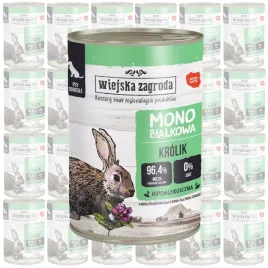 wiejska-zagroda-mono-krolik-mokra-karma-dla-psa-zestaw-24x400g