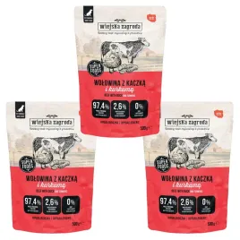 wiejska-zagroda-karma-mokra-dla-psa-wolowina-z-kaczka-dorosly-3x500g