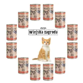 wiejska-zagroda-karma-dla-kociat-krolik-cielecina-12x400g
