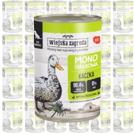 wiejska-zagroda-mono-kaczka-mokra-karma-pokarm-dla-psa-zestaw-24x400g