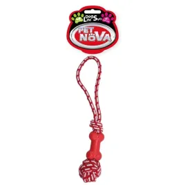 zabawka-dla-psa-pilka-na-sznurze-z-kostka-czerwony-40cm-pet-nova