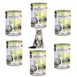 pokarm-karma-dla-kota-kaczka-monoproteinowa-wiejska-zagroda-6x400g