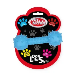 zabawka-dla-psa-gryzak-hantel-hantelek-z-dzwonkiem-14cm-pet-nova-wytrzymaly
