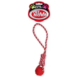 zabawka-dla-psa-pilka-na-sznurze-gryzak-czerwony-40cm-pet-nova-wytrzymala