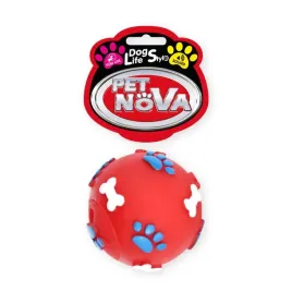zabawka-dla-psa-pilka-z-piszczalka-w-lapki-6cm-czerwona-pet-nova