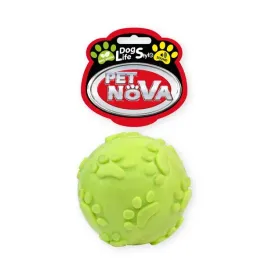 zabawka-dla-psa-pilka-piszczaca-miekka-6cm-zapach-miety-zolta-pet-nova