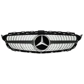 mercedes-c-klasa-w205-2014-atrapa-przednia-grill-znaczek-listwa-satynowa