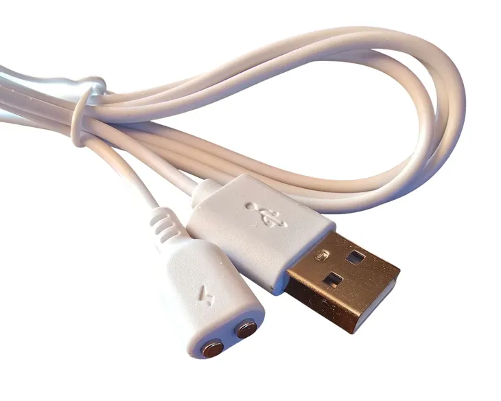 ŁADOWARKA KABEL USB ŁADUJĄCY WIBRATORA STYMULATORA MAGNETYCZNY rozstaw 5mm