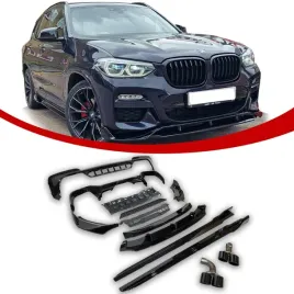 komplet-dokladek-bodykit-x3-g01-spoilery-2021-czarny-polysk