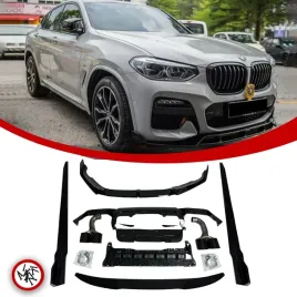 bmw-x4-g02-komplet-dokladek-spoilery-bodykit-aero-kit-czarny-polysk