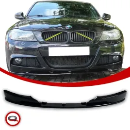 bmw-e90-e91-dokladka-zderzaka-przedniego-splitter-polift-lci-czarny-polysk
