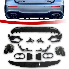 dokladka-zderzaka-mercedes-w177-hatchback-spoiler-amg-koncowki-wydechu