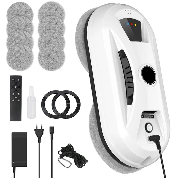INTELIGENTNY ROBOT DO MYCIA OKIEN Z AI + 8 ŚCIERECZEK