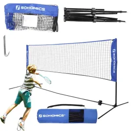 siatka-do-badmintona-regulowana-wysokosc-zestaw-4m-tenis-siatkowka-niebiesk