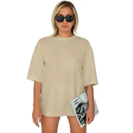 koszulka-damska-t-shirt-oversize-bawelna-luzna-krotka-sukienka-mini-l