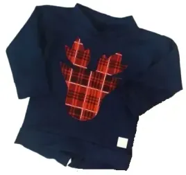 bluza-renifer-kratka-czerwona-z-granatem-rozmiar-98