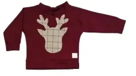 bluza-bordowa-z-reniferem-w-krate-czarna-na-bezu-rozmiar-122