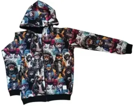 bluza-bomberka-koty-w-kapturach-rozmiar-146
