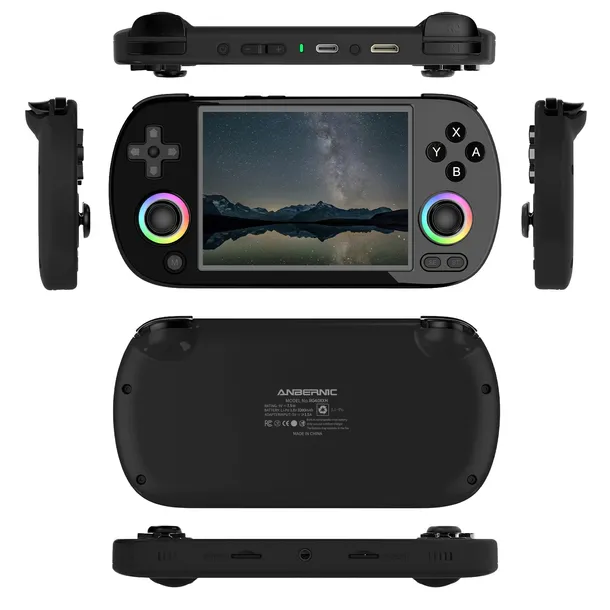 Konsola przenośna retro Anbernic RG40XX H czarna 4” IPS, 64GB, 3200mAh
