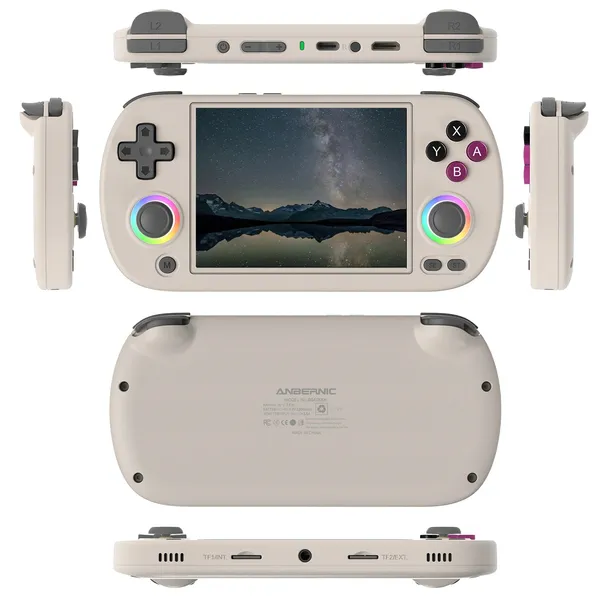 Konsola przenośna retro Anbernic RG40XX H szara 4” IPS, 64GB, 3200mAh