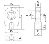 ucho-silownika-pr-40-n-m33x2-stan-nowy