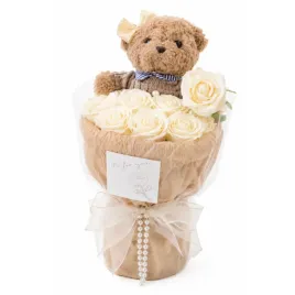 ecarla-flower-box-bukiet-mydlanych-kwiatow-z-misiem-8szt-kremowy-buk31b