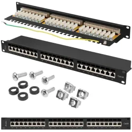 patchpanel-24-port-1u-19-kat-6a-ftp-ekranowany-czarny-lanberg