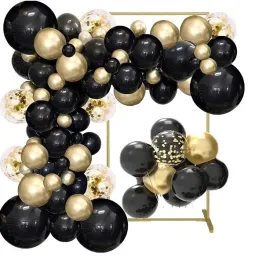 balony-czarne-zlote-konfetti-luk-girlanda-122szt