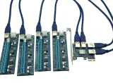 adapter-pci-e-usb-riser-splitter-4x-riser-010s-stan-nowy