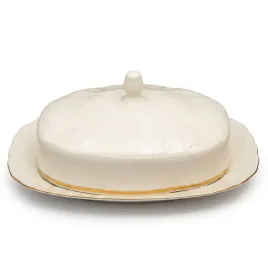 maselniczka-porcelanowa-bernadotte-ivory-gold-ze-zlota-obwodka