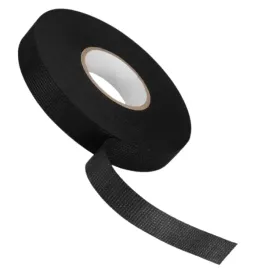 tasma-izolacyjna-praciana-materialowa-15-cm-x-15-m-z-meszkiem-czarna-nowa